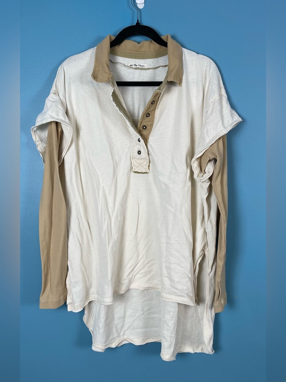 FP WE THE FREE GONE ROGUE TWOFER HENLEY SIZE LARGE